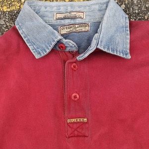 Vintage Guess Rugby Denim Shirt